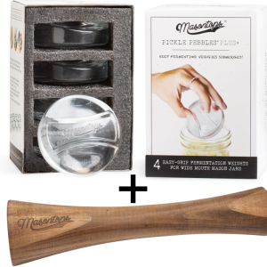 Masontops® Glass Weights [WIDE MOUTH] & Packer Combo Set