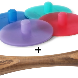 Masontops® Acacia Packer & Airlocks Combo Set [WIDE MOUTH]